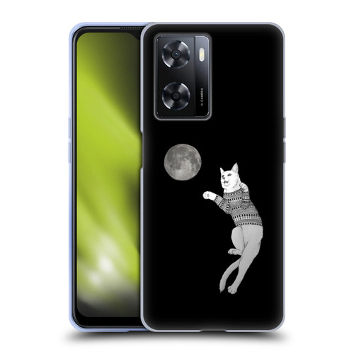 Barruf Animals Cat-ch The Moon Soft Gel Case for OPPO A57s