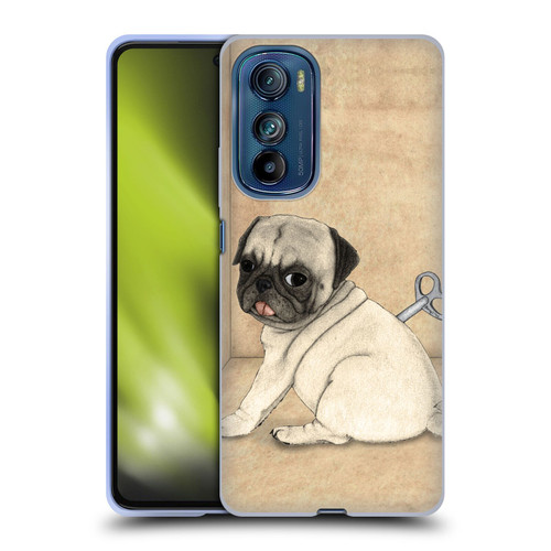 Barruf Dogs Pug Toy Soft Gel Case for Motorola Edge 30