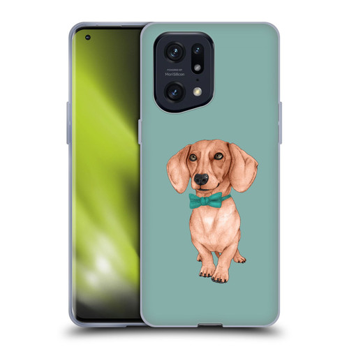 Barruf Dogs Dachshund, The Wiener Soft Gel Case for OPPO Find X5 Pro