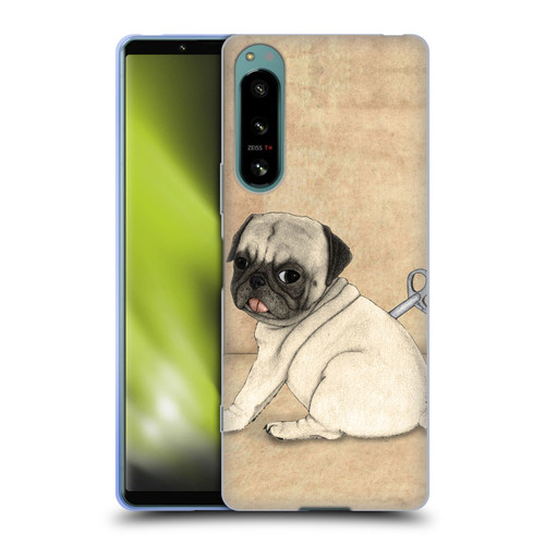 Barruf Dogs Pug Toy Soft Gel Case for Sony Xperia 5 IV