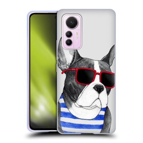 Barruf Dogs Frenchie Summer Style Soft Gel Case for Xiaomi 12 Lite