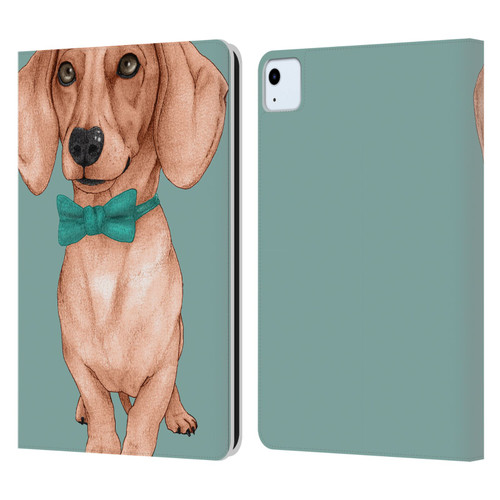 Barruf Dogs Dachshund, The Wiener Leather Book Wallet Case Cover For Apple iPad Air 2020 / 2022