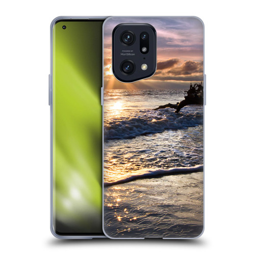 Celebrate Life Gallery Beaches Sparkly Water At Driftwood Soft Gel Case for OPPO Find X5 Pro