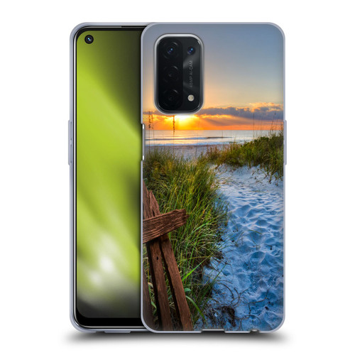 Celebrate Life Gallery Beaches Sandy Trail Soft Gel Case for OPPO A54 5G