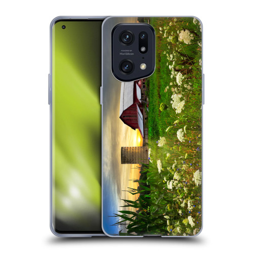 Celebrate Life Gallery Florals Sunset Lace Pastures Soft Gel Case for OPPO Find X5 Pro