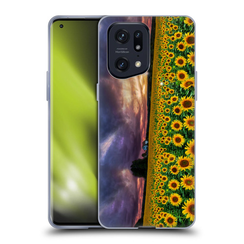 Celebrate Life Gallery Florals Stormy Sunrise Soft Gel Case for OPPO Find X5 Pro