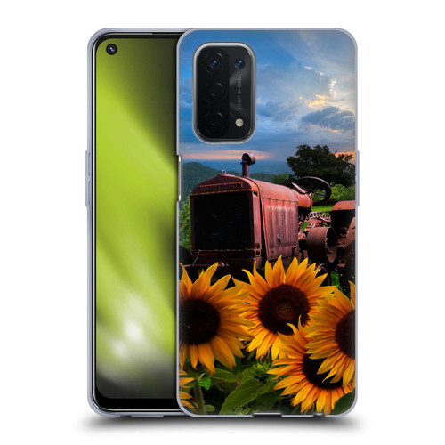 Celebrate Life Gallery Florals Tractor Heaven Soft Gel Case for OPPO A54 5G