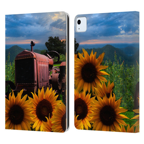 Celebrate Life Gallery Florals Tractor Heaven Leather Book Wallet Case Cover For Apple iPad Air 2020 / 2022