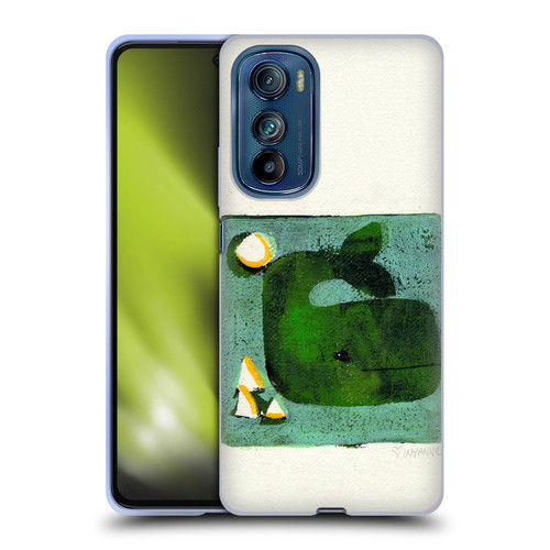 Wyanne Animals 2 Green Whale Monoprint Soft Gel Case for Motorola Edge 30