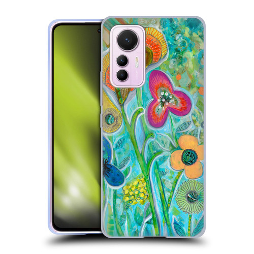 Wyanne Nature Garden Wildflowers Soft Gel Case for Xiaomi 12 Lite