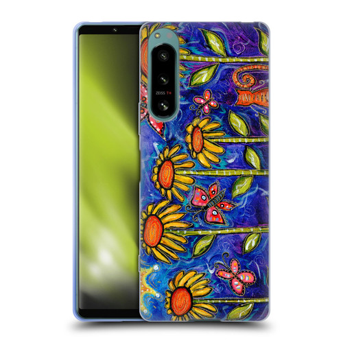 Wyanne Nature 2 Sundown Sunflowers Soft Gel Case for Sony Xperia 5 IV