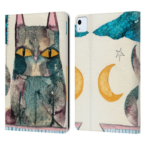 Wyanne Cat By The Light Of The Moon Leather Book Wallet Case Cover For Apple iPad Air 2020 / 2022
