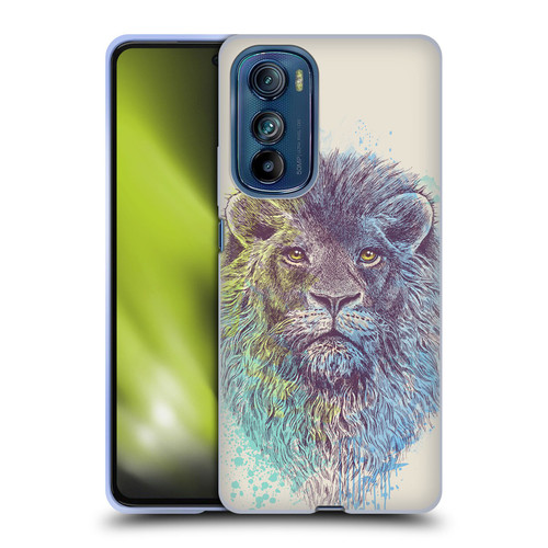 Rachel Caldwell Animals 3 Lion Soft Gel Case for Motorola Edge 30