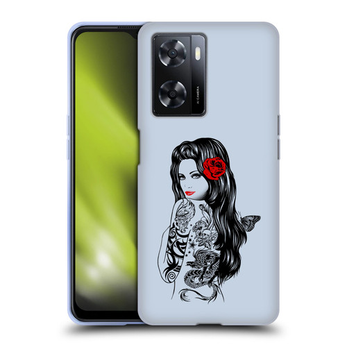 Rachel Caldwell Illustrations Tattoo Girl Soft Gel Case for OPPO A57s
