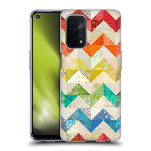 Rachel Caldwell Patterns Zigzag Quilt Soft Gel Case for OPPO A54 5G