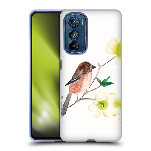 Mai Autumn Birds Dogwood Branch Soft Gel Case for Motorola Edge 30