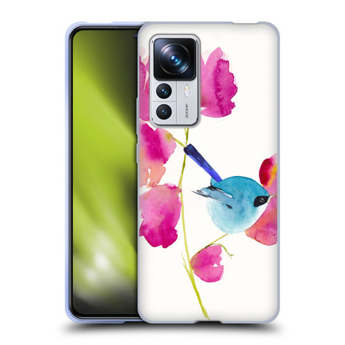 Mai Autumn Floral Blooms Blue Bird Soft Gel Case for Xiaomi 12T Pro