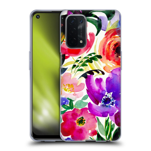 Mai Autumn Floral Garden Bloom Soft Gel Case for OPPO A54 5G