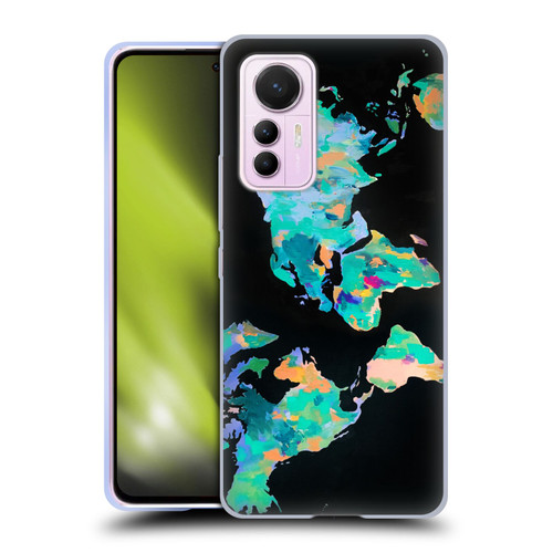 Mai Autumn Paintings World Map Soft Gel Case for Xiaomi 12 Lite