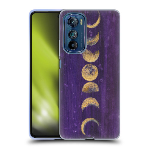 Mai Autumn Space And Sky Moon Phases Soft Gel Case for Motorola Edge 30