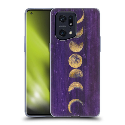 Mai Autumn Space And Sky Moon Phases Soft Gel Case for OPPO Find X5 Pro