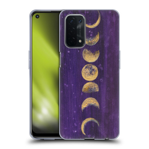 Mai Autumn Space And Sky Moon Phases Soft Gel Case for OPPO A54 5G