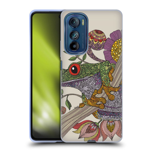 Valentina Animals And Floral Frog Soft Gel Case for Motorola Edge 30