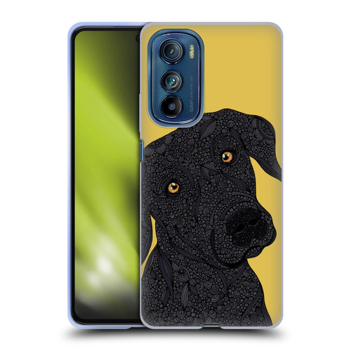 Valentina Dogs Black Labrador Soft Gel Case for Motorola Edge 30