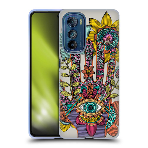 Valentina Symbols Illustration Hamsa Soft Gel Case for Motorola Edge 30