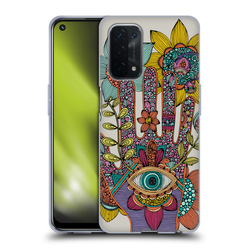 Valentina Symbols Illustration Hamsa Soft Gel Case for OPPO A54 5G