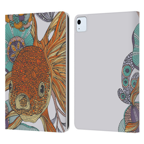 Valentina Animals And Floral Little Fish Leather Book Wallet Case Cover For Apple iPad Air 11 2020/2022/2024