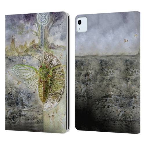 Stephanie Law Immortal Ephemera Cicada Leather Book Wallet Case Cover For Apple iPad Air 2020 / 2022