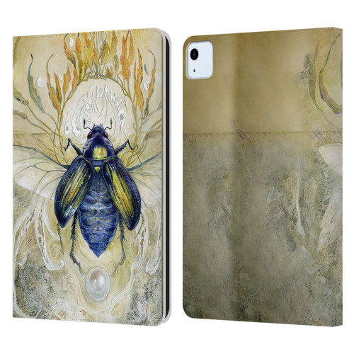 Stephanie Law Immortal Ephemera Scarab Leather Book Wallet Case Cover For Apple iPad Air 2020 / 2022