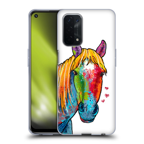 Duirwaigh Animals Horse Soft Gel Case for OPPO A54 5G