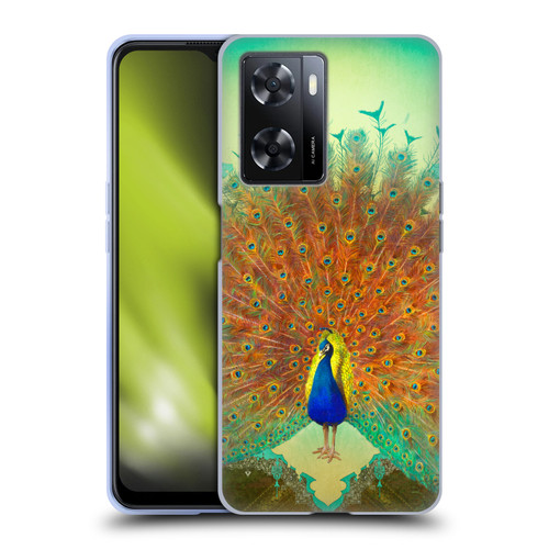 Duirwaigh Animals Peacock Soft Gel Case for OPPO A57s