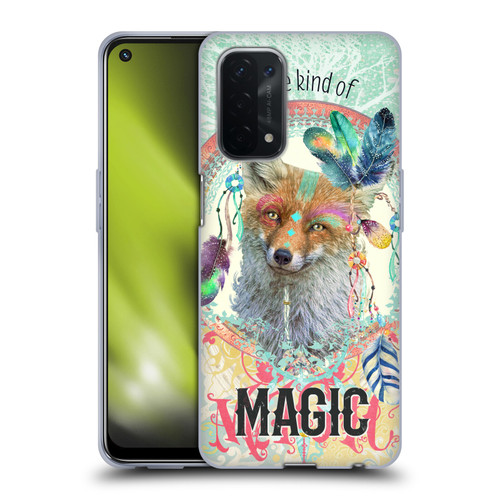 Duirwaigh Boho Animals Fox Soft Gel Case for OPPO A54 5G