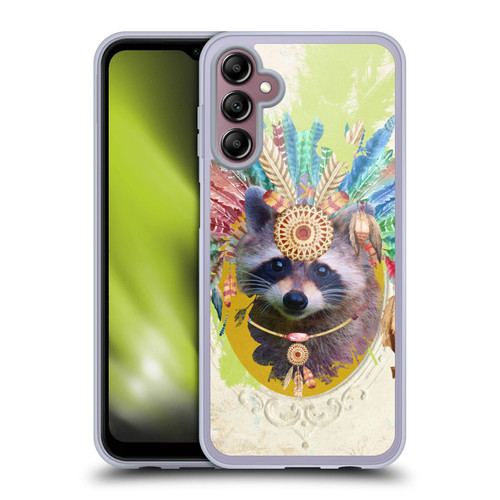 Duirwaigh Boho Animals Raccoon Soft Gel Case for Samsung Galaxy A14 5G