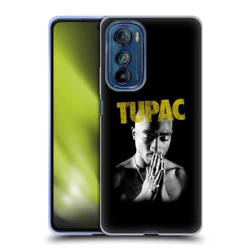 Tupac Shakur Key Art Golden Soft Gel Case for Motorola Edge 30