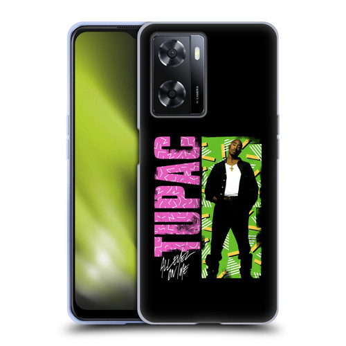 Tupac Shakur Key Art Distressed Look Soft Gel Case for OPPO A57s