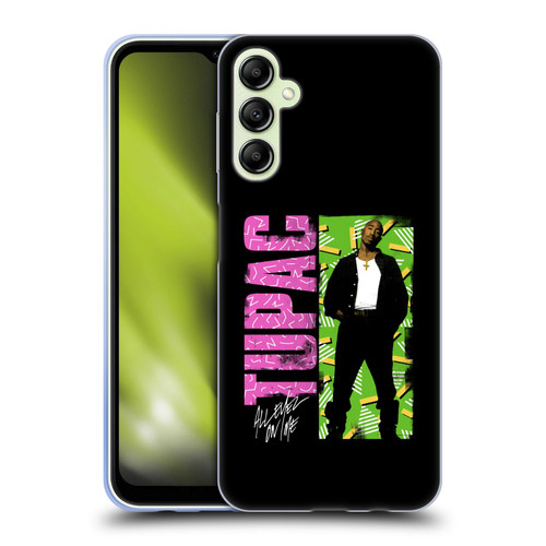 Tupac Shakur Key Art Distressed Look Soft Gel Case for Samsung Galaxy A14 5G