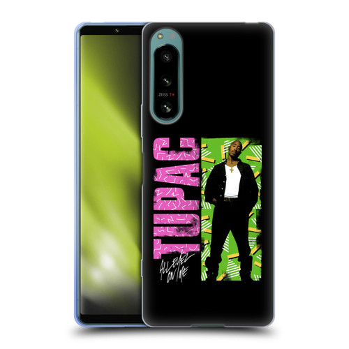 Tupac Shakur Key Art Distressed Look Soft Gel Case for Sony Xperia 5 IV