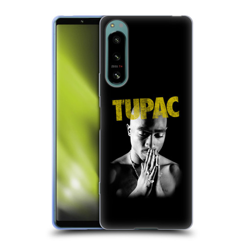Tupac Shakur Key Art Golden Soft Gel Case for Sony Xperia 5 IV