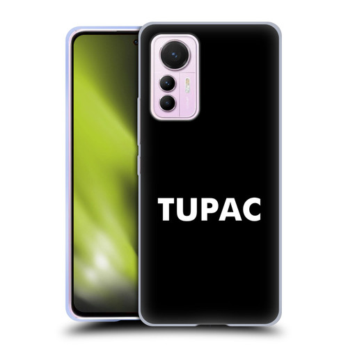 Tupac Shakur Logos Sans Serif Soft Gel Case for Xiaomi 12 Lite