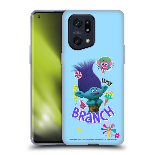 Trolls Graphics Branch Soft Gel Case for OPPO Find X5 Pro