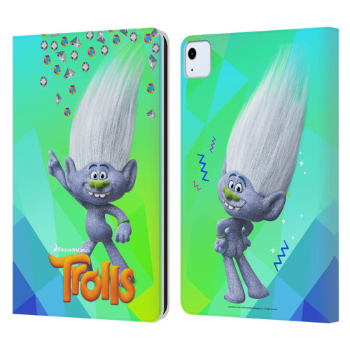 Trolls Snack Pack Guy Diamond Leather Book Wallet Case Cover For Apple iPad Air 2020 / 2022