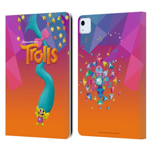 Trolls Snack Pack Smidge Leather Book Wallet Case Cover For Apple iPad Air 2020 / 2022