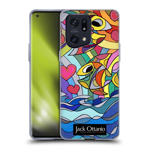 Jack Ottanio Art Happy Fishes Soft Gel Case for OPPO Find X5 Pro