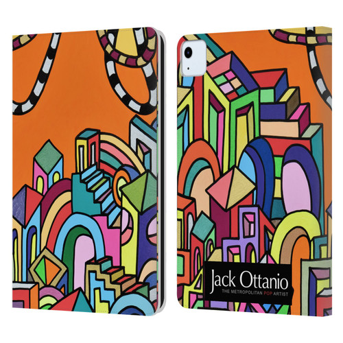Jack Ottanio Art Borgo Fantasia 2050 Leather Book Wallet Case Cover For Apple iPad Air 2020 / 2022