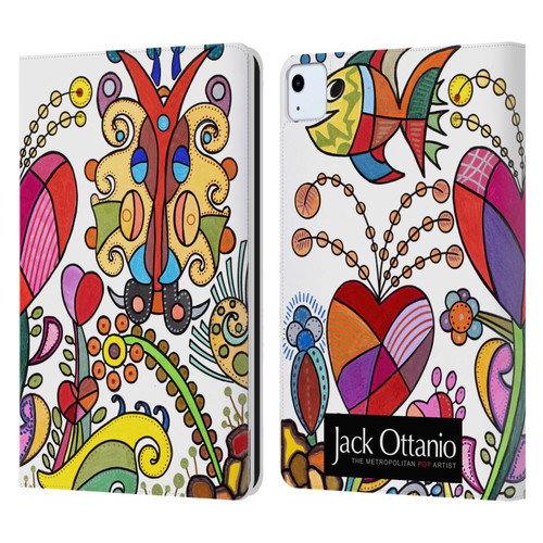 Jack Ottanio Art Crazy Garden Leather Book Wallet Case Cover For Apple iPad Air 2020 / 2022
