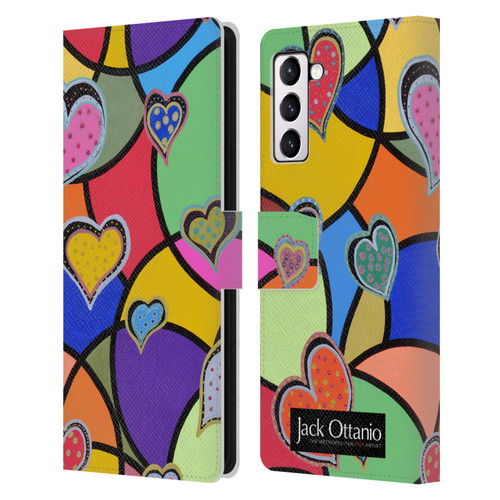 Jack Ottanio Art Hearts Of Diamonds Leather Book Wallet Case Cover For Samsung Galaxy S21+ 5G